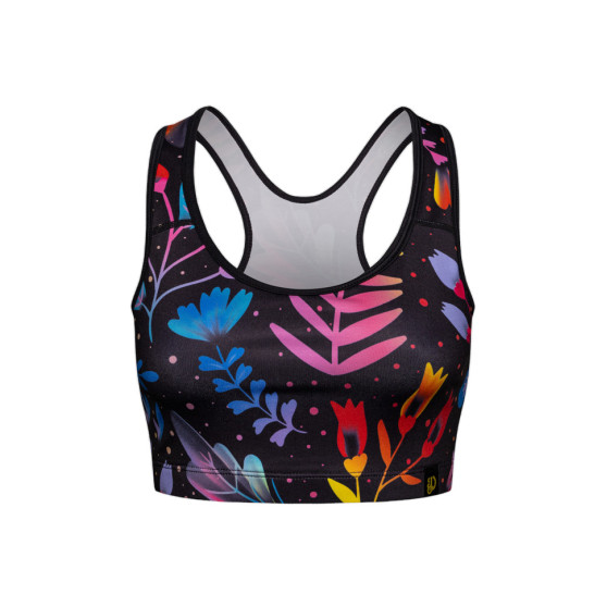 Vrolijke dames sportbeha Dedoles Neon bloemen (D-W-AW-GB-C-RP-1098)