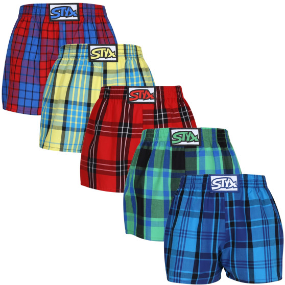 5PACK kindershort Styx classic elastisch meerkleurig (5J1012345)