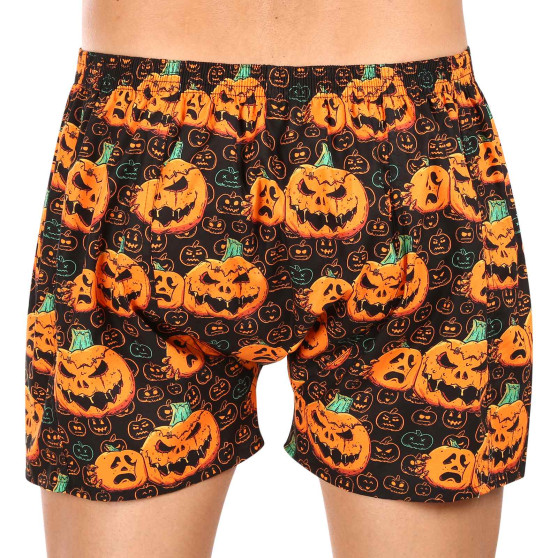 Herenboxershort Styx kunst klassieke rubber Halloween pompoen (A1755)