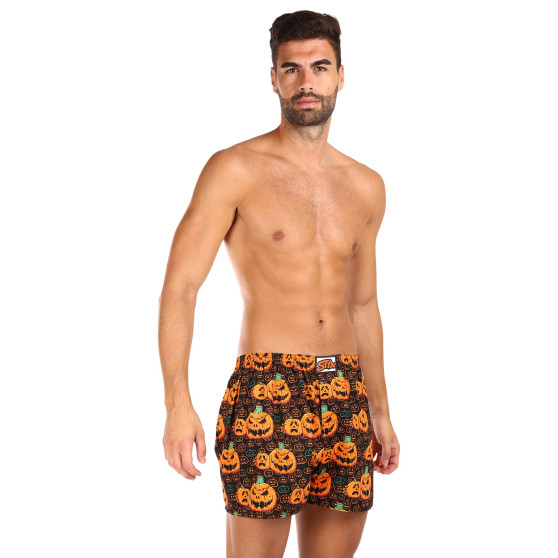 Herenboxershort Styx kunst klassieke rubber Halloween pompoen (A1755)