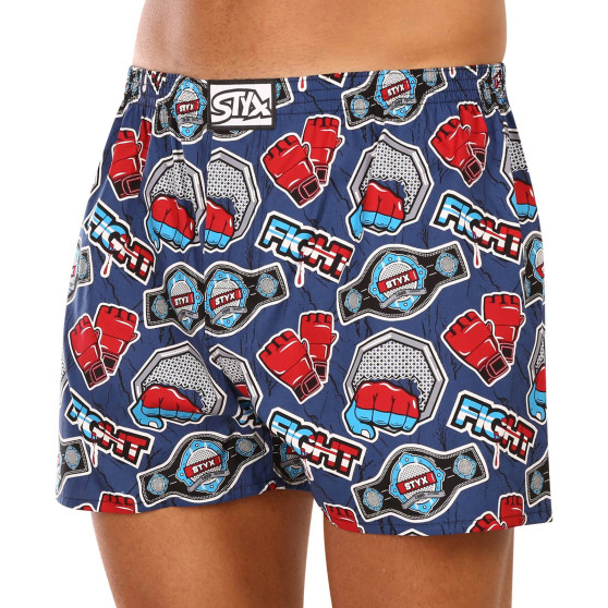 Herenboxershort Styx kunst klassieke rubber oversized strijd (E1556)