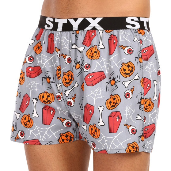 Herenboxershort Styx kunst sport rubber Halloween doodskisten (B1752)