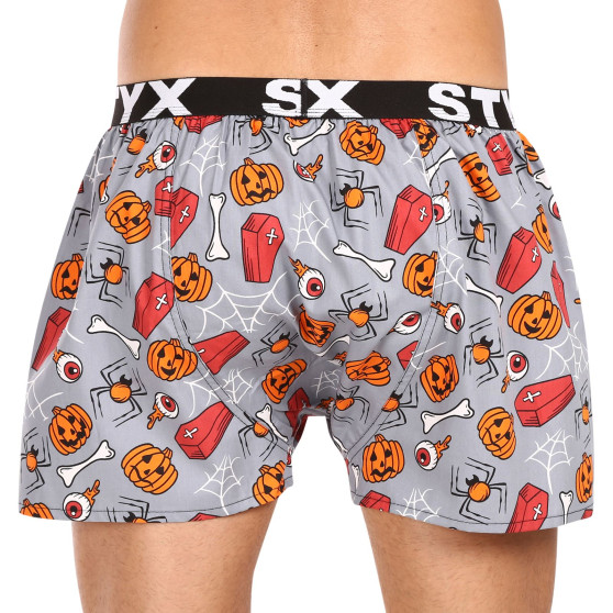 Herenboxershort Styx kunst sport rubber Halloween doodskisten (B1752)