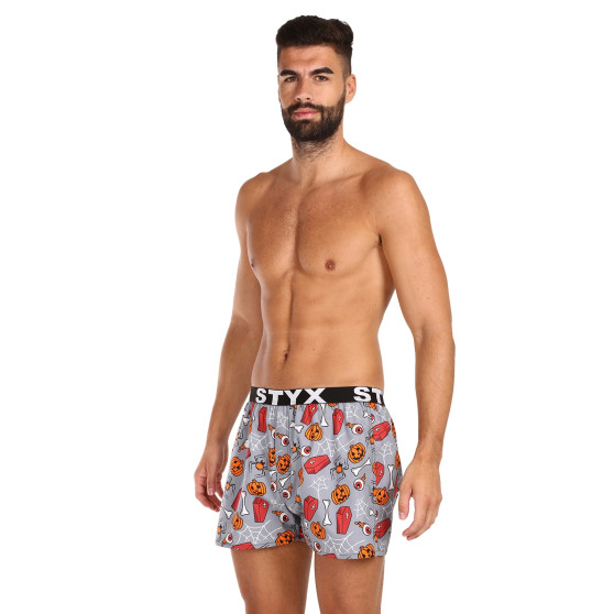 Herenboxershort Styx kunst sport rubber Halloween doodskisten (B1752)