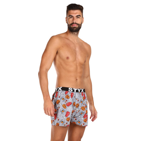 Herenboxershort Styx kunst sport rubber Halloween doodskisten (B1752)