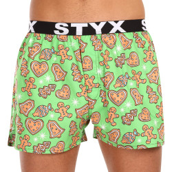 Herenboxershort Styx kunst sport rubber kerst peperkoek (B1753)