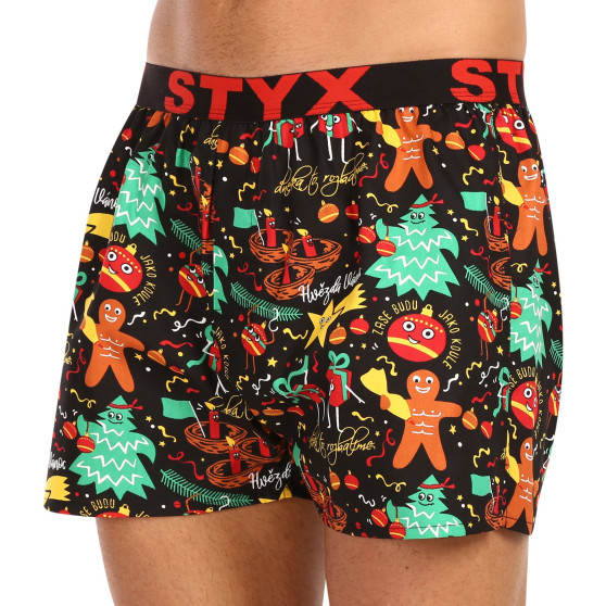 Herenboxershort Styx kunst sport rubberen kerstversiering (B1754)