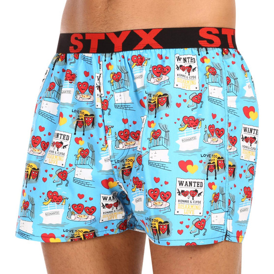 Herenboxershort Styx kunst sport elastisch Valentijnsdag paren (B1756)