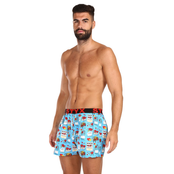 Herenboxershort Styx kunst sport elastisch Valentijnsdag paren (B1756)