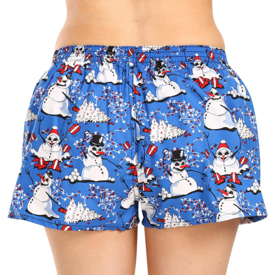 Damesboxershorts Styx kunst klassieke rubberen kerst sneeuwpoppen (K1751)