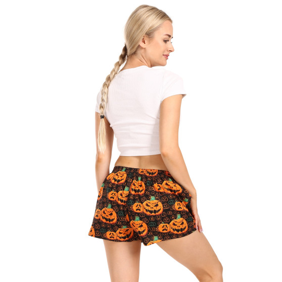 Damesboxershorts Styx kunst klassieke rubber Halloween pompoen (K1755)