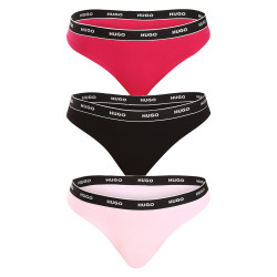 3PACK dames string HUGO veelkleurig (50480150 981)