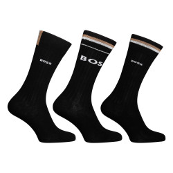 3PACK sokken BOSS hoog zwart (50491198 001)