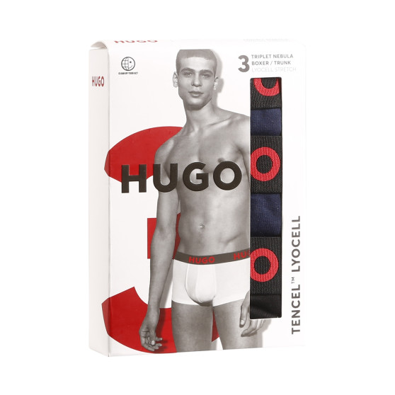 3PACK herenboxershort HUGO veelkleurig (50496723 406)