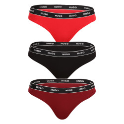 3PACK dames string HUGO veelkleurig (50480150 982)