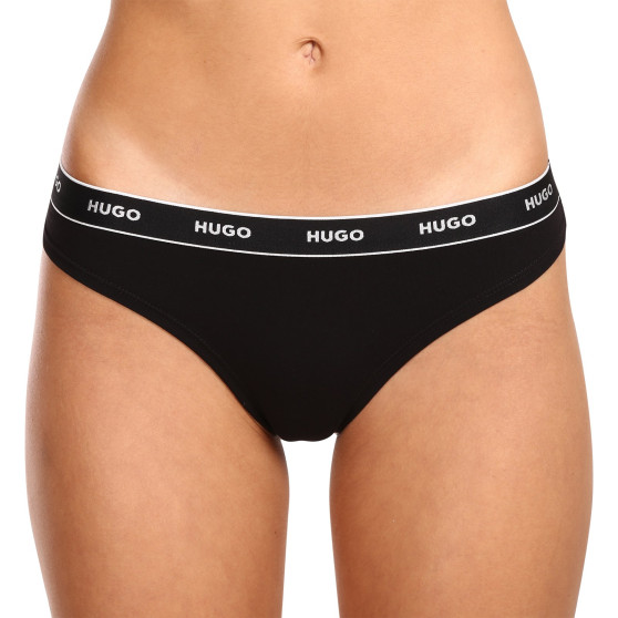 3PACK dames string HUGO veelkleurig (50480150 982)