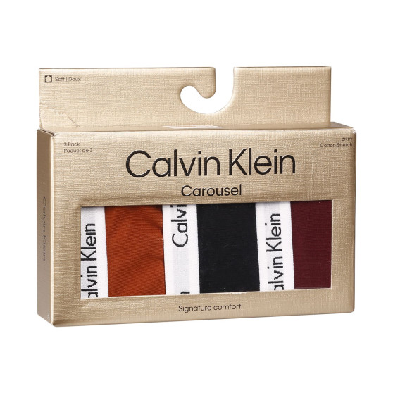 3PACK Dames slip Calvin Klein veelkleurig (QD5146E-HVT)