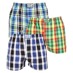 3PACK Herenboxershort Styx classic elastisch meerkleurig (3A11789)