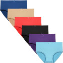 6PACK Dames slip Fijne vrouw veelkleurig (9075)