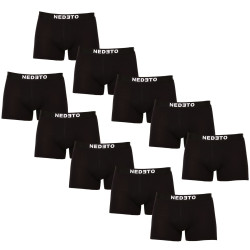 10PACK herenboxershort Nedeto zwart (10NDTB001-brand)