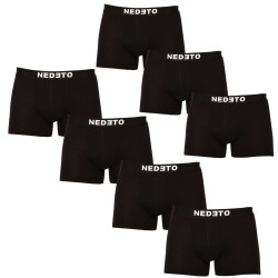 7PACK herenboxershort Nedeto zwart (7NDTB001-brand)