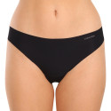 Dames string Calvin Klein naadloos zwart (D3428E-001)