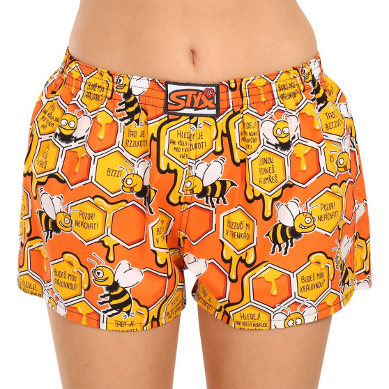 Damesboxershorts Styx kunst klassieke rubberen bijen (K1654)