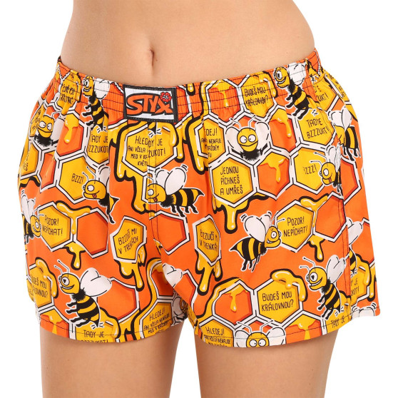 Damesboxershorts Styx kunst klassieke rubberen bijen (K1654)