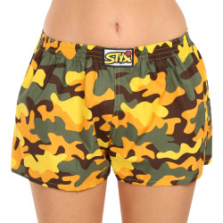 Damesboxershorts Styx art classic rubber camouflage geel (K1559)