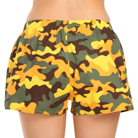 Damesboxershorts Styx art classic rubber camouflage geel (K1559)