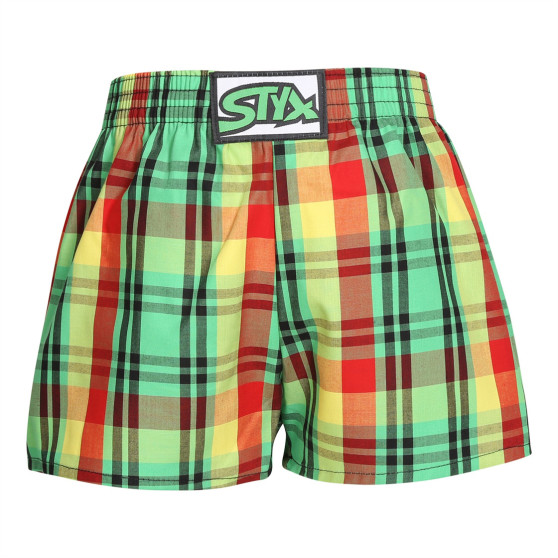 Kindershort Styx klassiek elastisch meerkleurig (J1018)