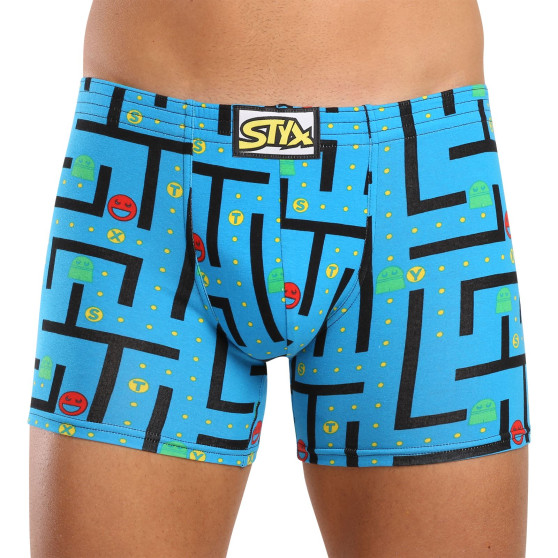 Heren boxershorts Styx lange kunst klassieke rubber spel (F1259)