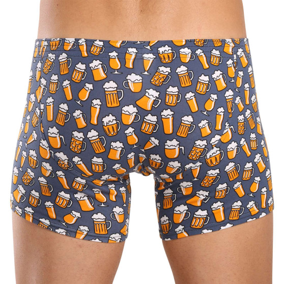 Herenboxershort Styx lang kunst klassiek rubber bier (F1357)