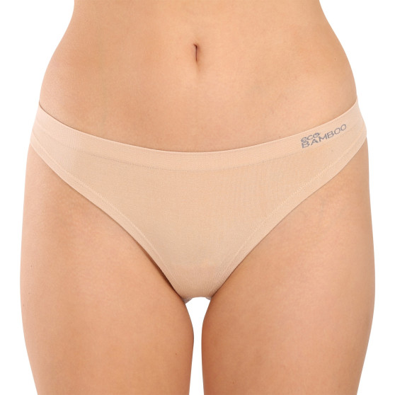 Dames string Gina bamboe beige (05013)