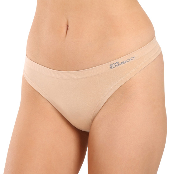 Dames string Gina bamboe beige (05013)