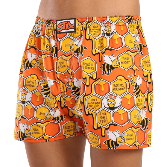 Herenboxershort Styx kunst klassieke rubber oversized bijen (E1654)