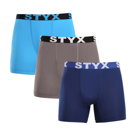 3PACK functionele boxershort voor heren Styx veelkleurig (3W96839)