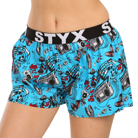 Damesboxershorts  Styx kunst sport rubber muziek (T1558)