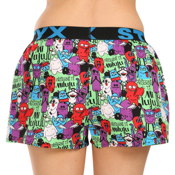 Damesboxershorts Styx kunst sport rubberen monsters (T1555)