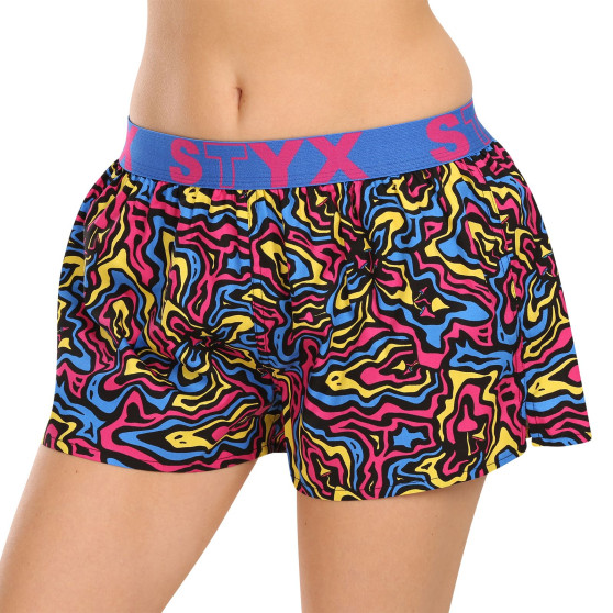 Damesboxershorts Styx kunst sport rubber paddenstoelen (T1550)