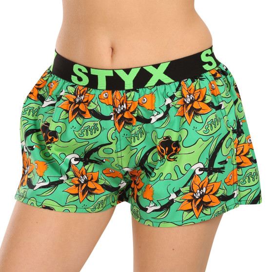 Damesboxershorts Styx kunst sport rubber tropic (T1557)