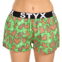 Damesboxershorts Styx kunst sport rubber Kerstmis peperkoek (T1753)