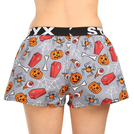 Damesboxershorts  Styx kunst sport rubber Halloween doodskisten (T1752)