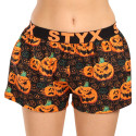 Damesboxershorts Styx kunst sport rubber Halloween pompoen (T1755)