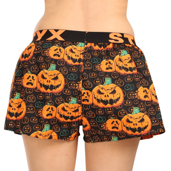 Damesboxershorts Styx kunst sport rubber Halloween pompoen (T1755)