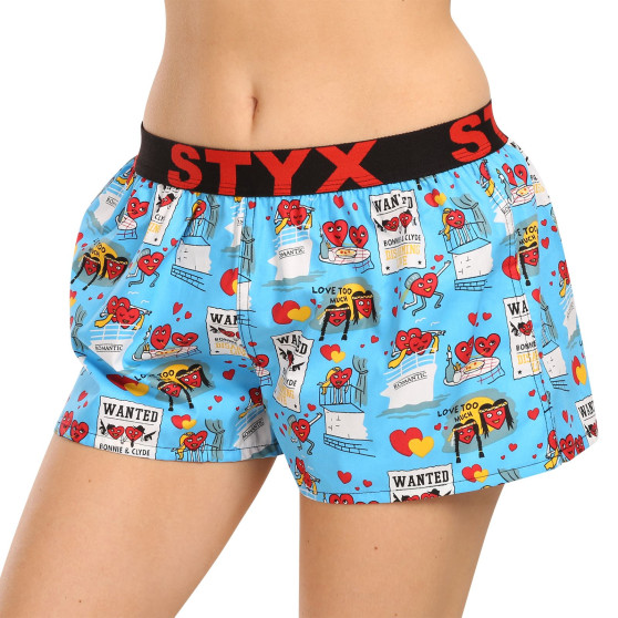 Damesboxershorts Styx kunst sport rubber Valentijnsdag paren (T1756)