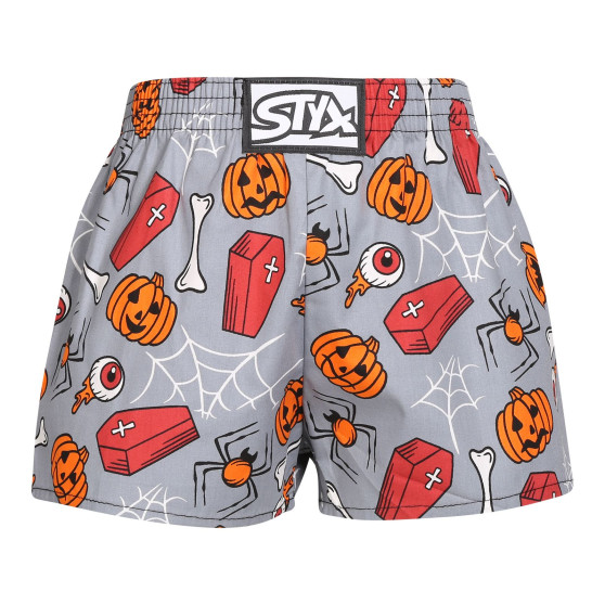 Kindershort Styx kunst klassieke rubberen Halloween doodskist (J1752)