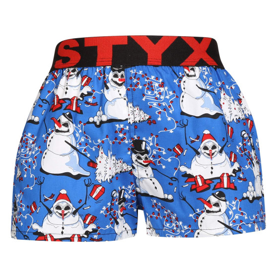 Kinderen korte broek Styx kunst sport rubber kerst sneeuwpoppen (BJ1751)