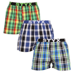 3PACK Herenboxershort Styx sport elastisch meerkleurig (3B11789)