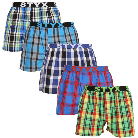 5PACK Herenboxershort Styx sport elastisch meerkleurig (5B1167890)